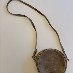 Hammitt Taupe Round Crossbody Bag